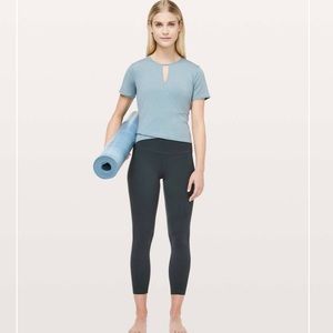 Lululemon Blue Criss Cross Top